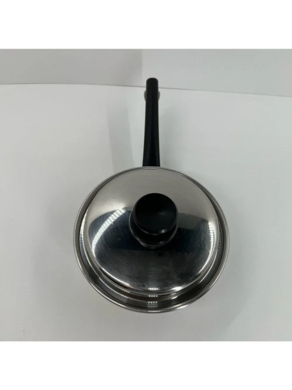 Emdeko 3-Ply 18-8 Stainless Steel Saucepan Vintage Cookware 1.5QT Pot Lid Round